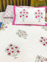 Blockprint Bedsheet & Quilt Set