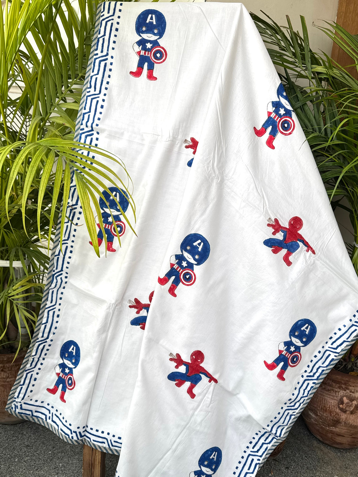 Spiderman Captain America- Layered Kids Blanket