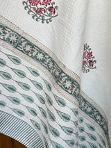 Delightful Motifs Blockprint Cotton Towel – Waffle Weave