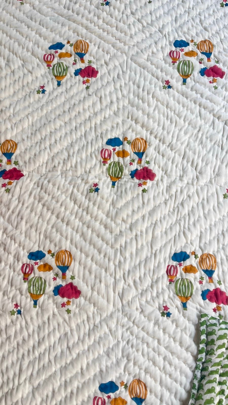 Hot Air Balloon Layered Kids Quilt