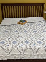 HandBlock Printed Mulmul Reversible Quilt