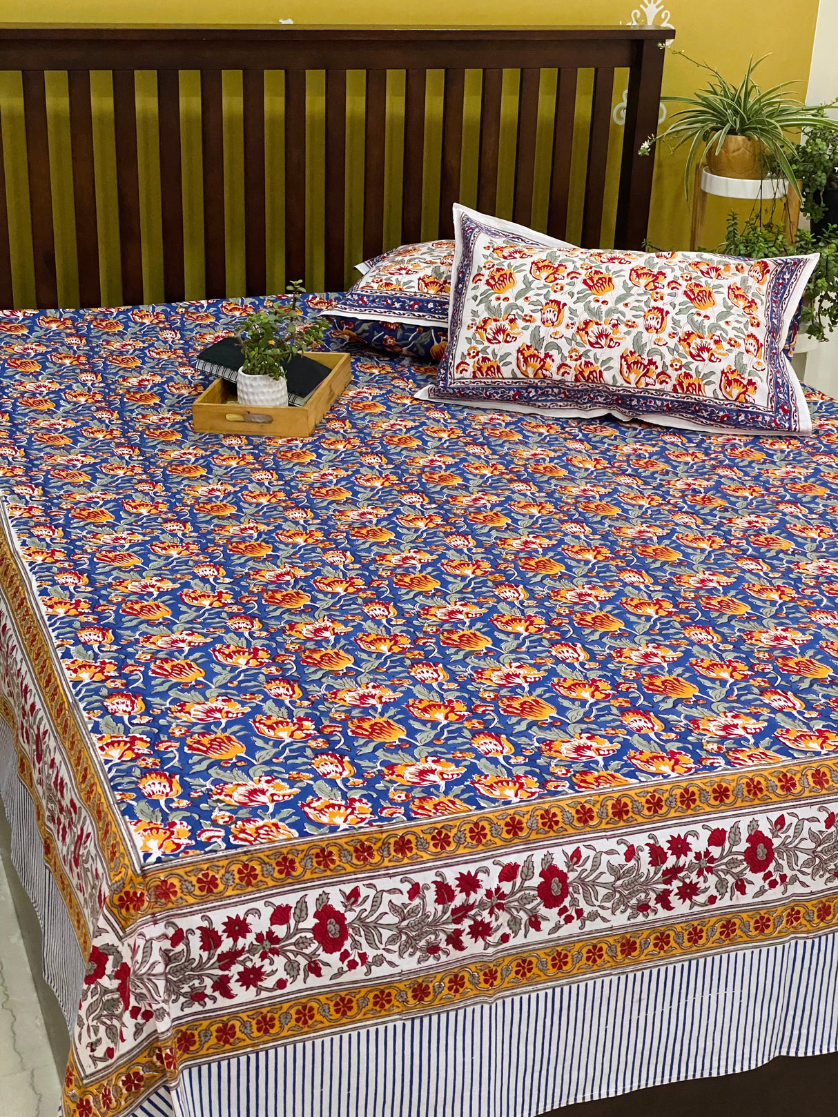 Blockprint Cotton Bedsheet