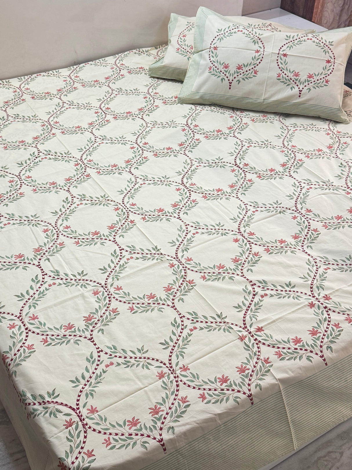 Blockprint Cotton Bedsheet