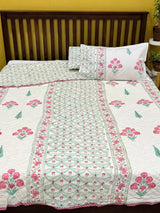 HandBlock Printed Mulmul Reversible Quilt