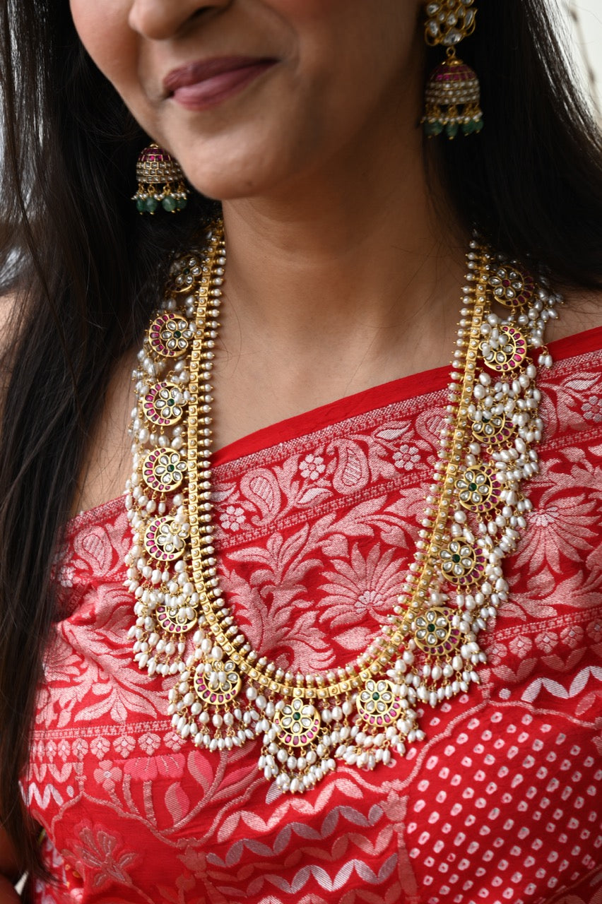 Handcrafted 92.5 Silver Gutta Pusalu and Jhumka Earrings