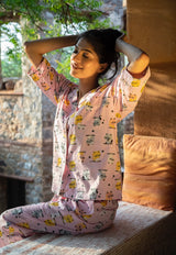 Cotton Printed Pajama Set ONLY "L" AVAILABLE