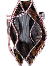 Black Floral Pattern Lightweight Tote Bag