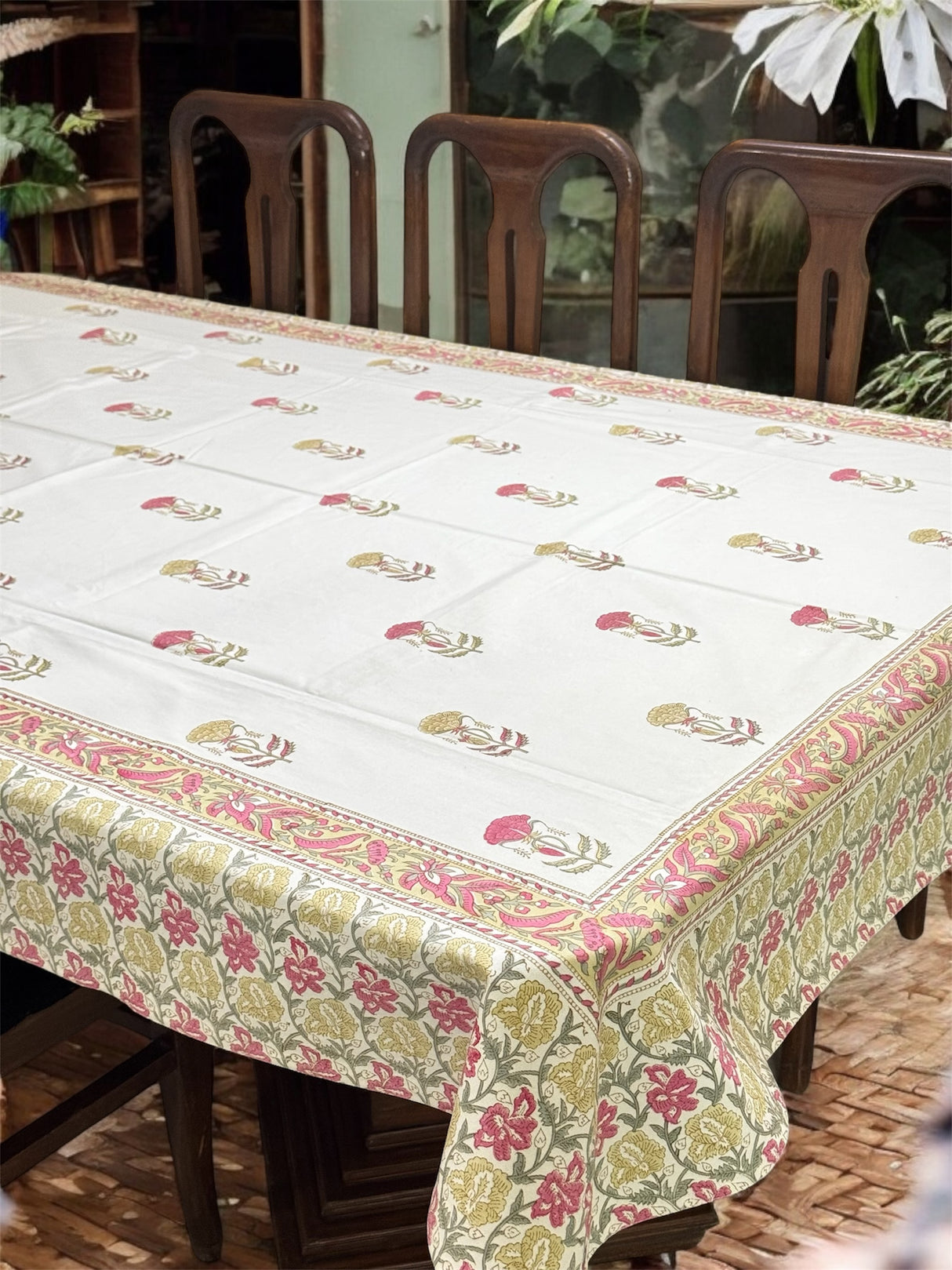 Blockprint Table Cloth 6 Seater (90*60 inches)