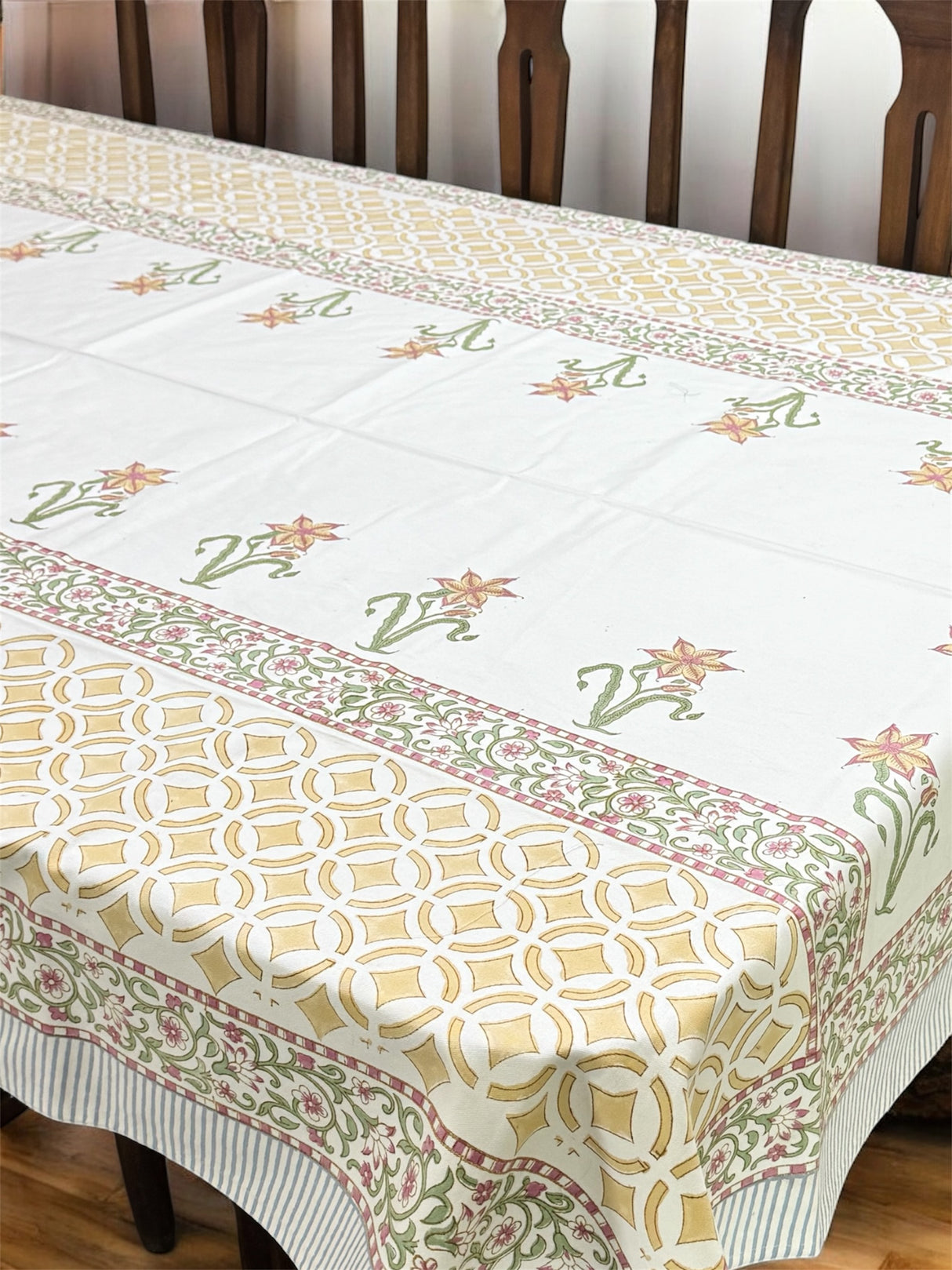 Blockprint Table Cloth 6 Seater (90*60 inches)