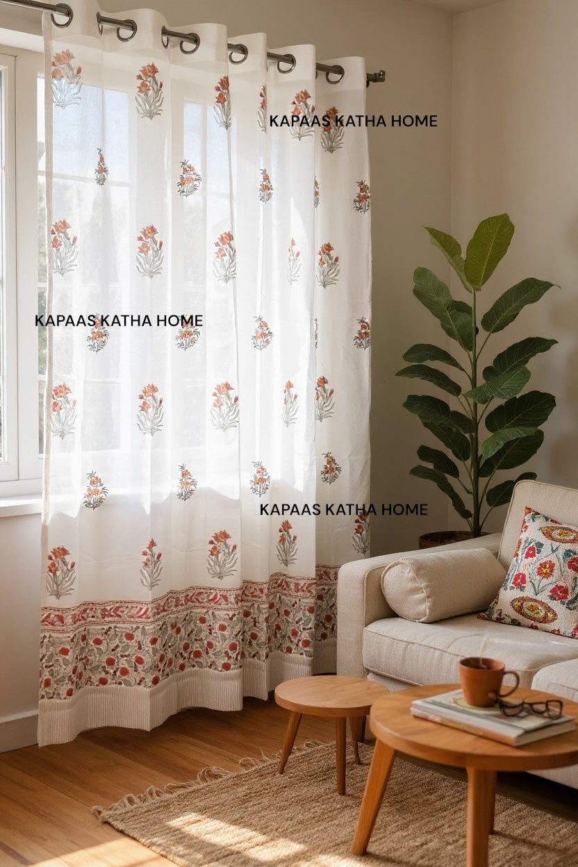 Jaipur Motifs Blockprint Cotton Curtain