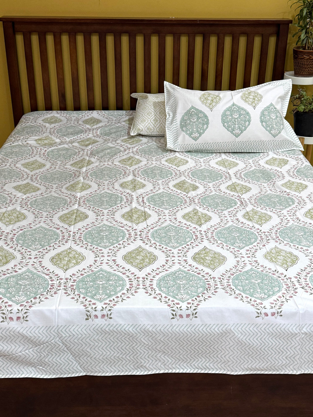 Blockprint Cotton Bedsheet