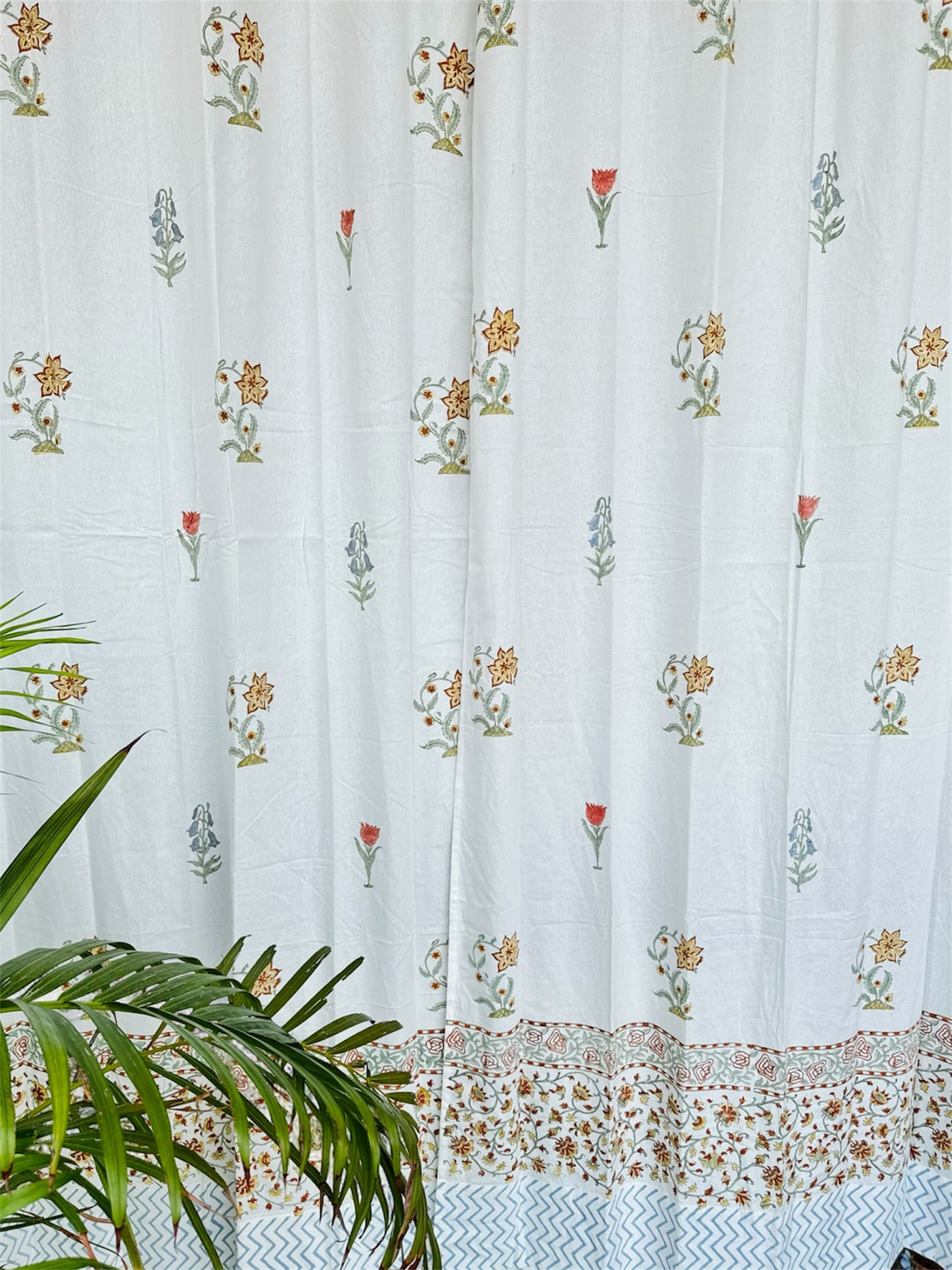 Beautiful Jaipur Blockprint Cotton Curtain