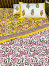 HandBlock Printed Mulmul Reversible Quilt
