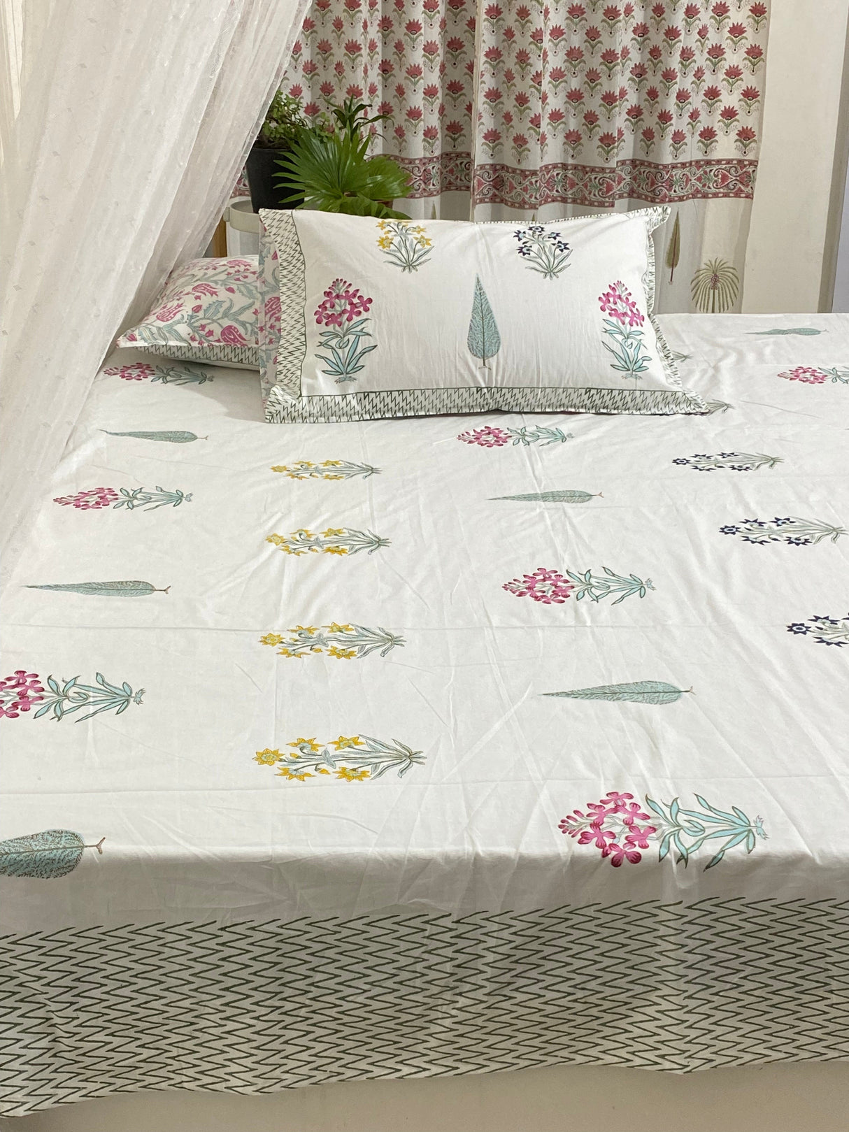 Blockprint Cotton Bedsheet