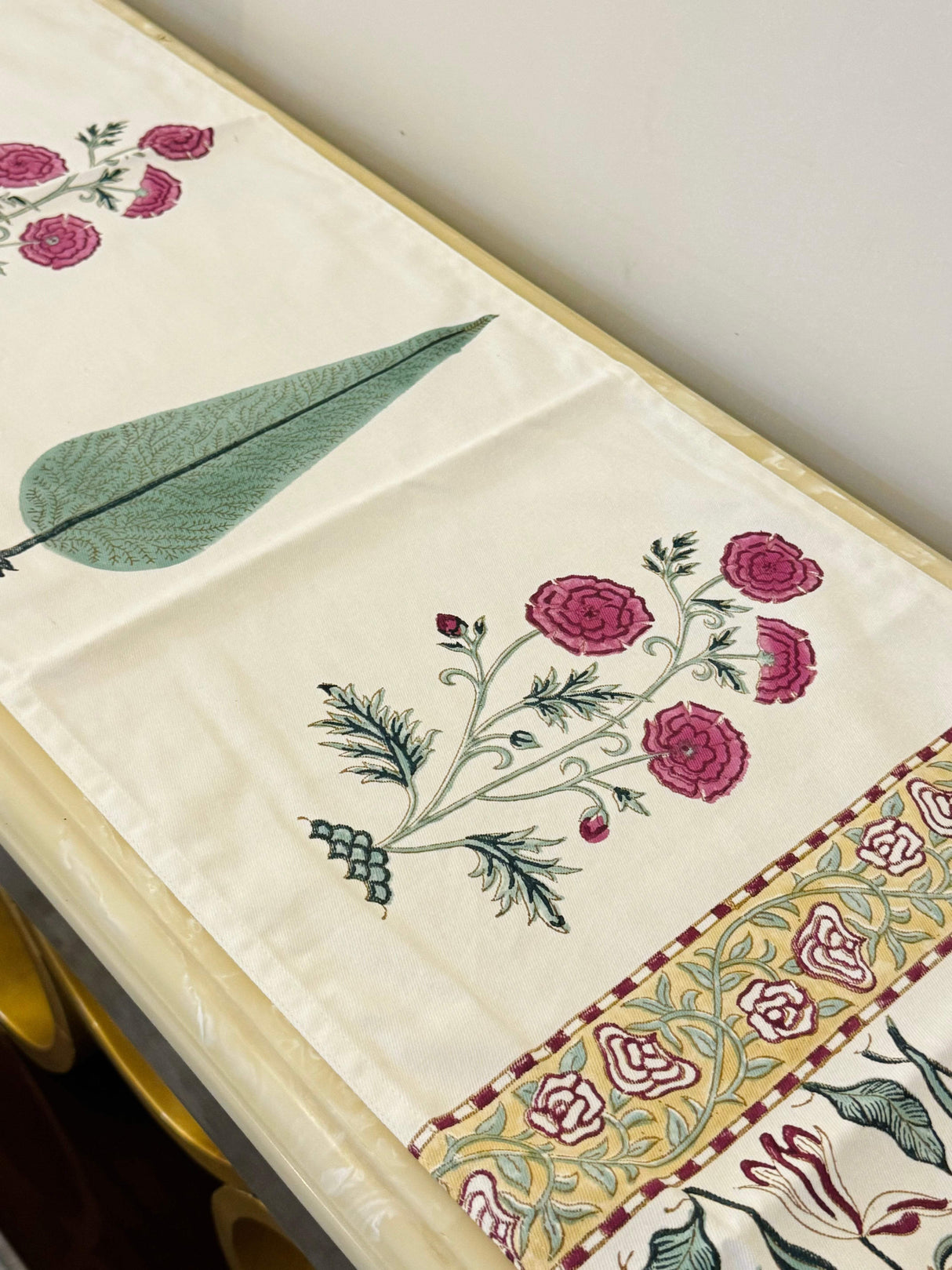 Blockprint Cotton Table Runner