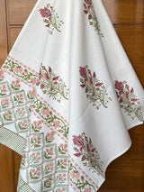 Blockprint Soft Waffle Cotton Towel (60-30 inches)
