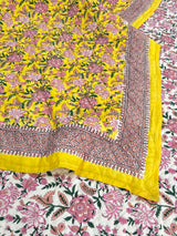 HandBlock Printed Mulmul Reversible Quilt