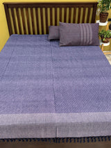 Elegant Mauve  REVERSIBLE Bedspread with 2 Pillow Cases