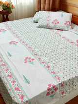 Blockprint Bedsheet & Quilt Set