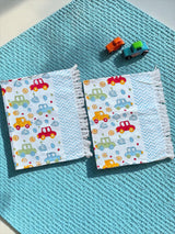 Cute Cars Kids Cotton Jacquard Towel Set