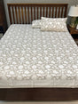 Export quality grey and white cotton bedding for global buyers