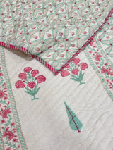 Blockprint Bedsheet & Quilt Set