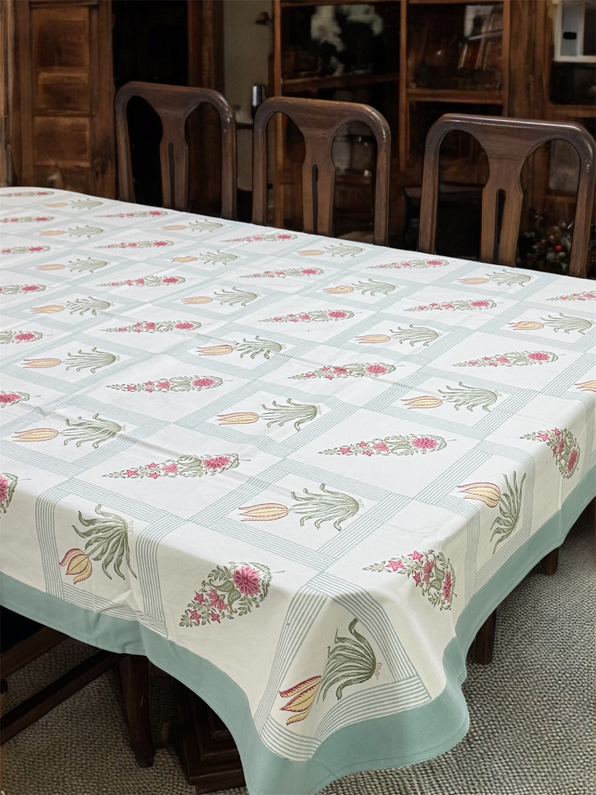 Blockprint Table Cloth 6 Seater (90*60 inches)