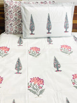 Blockprint Cotton Bedsheet -King Size (108*108 inches)