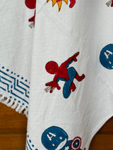 Super Heroes Blockprint Soft Cotton Towel (60*30 inches)