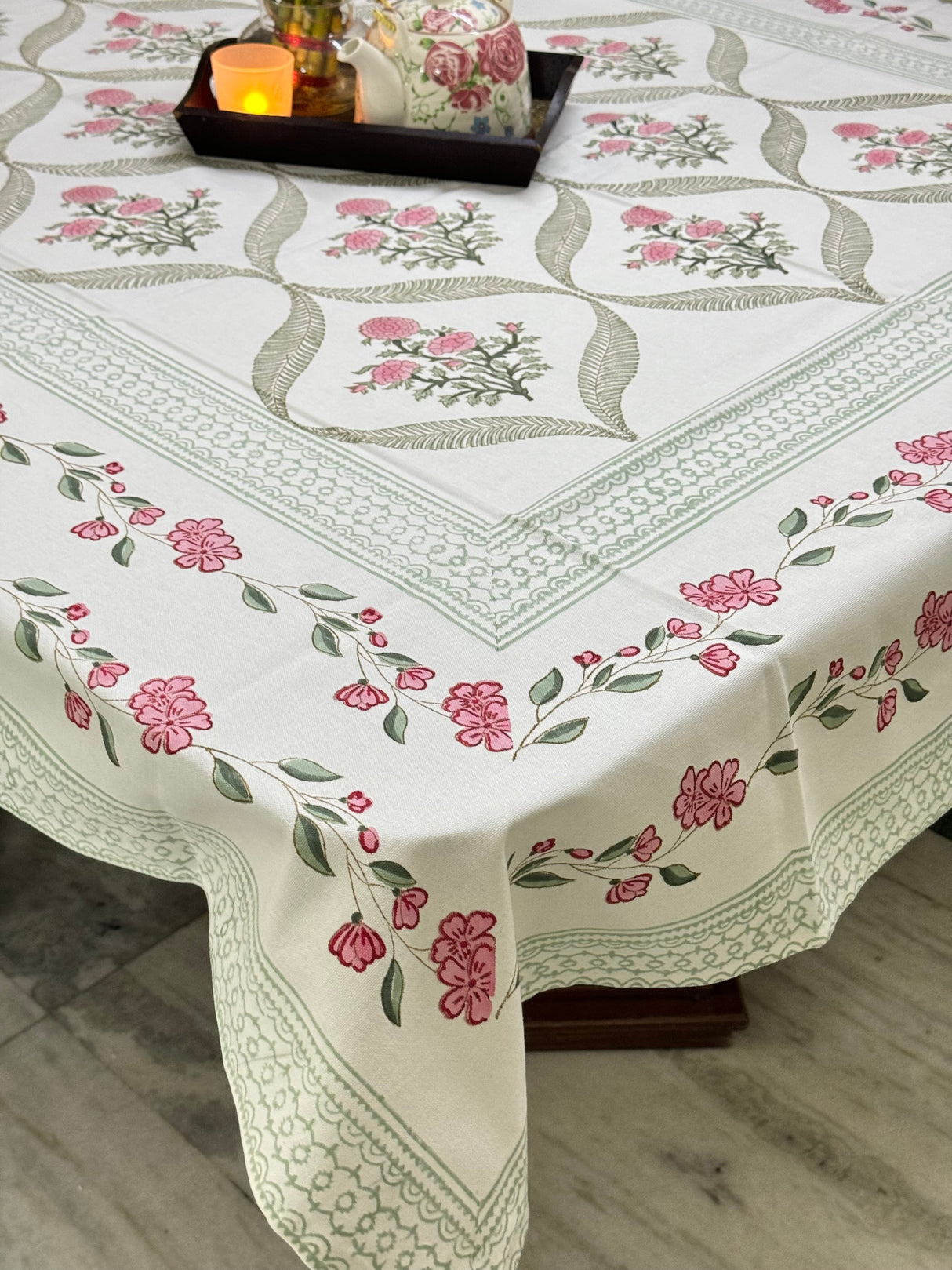 Blockprint Table Cloth 8 Seater (108*60 inches)