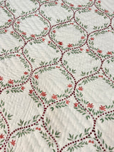 Blockprint Mulmul Reversible Quilt