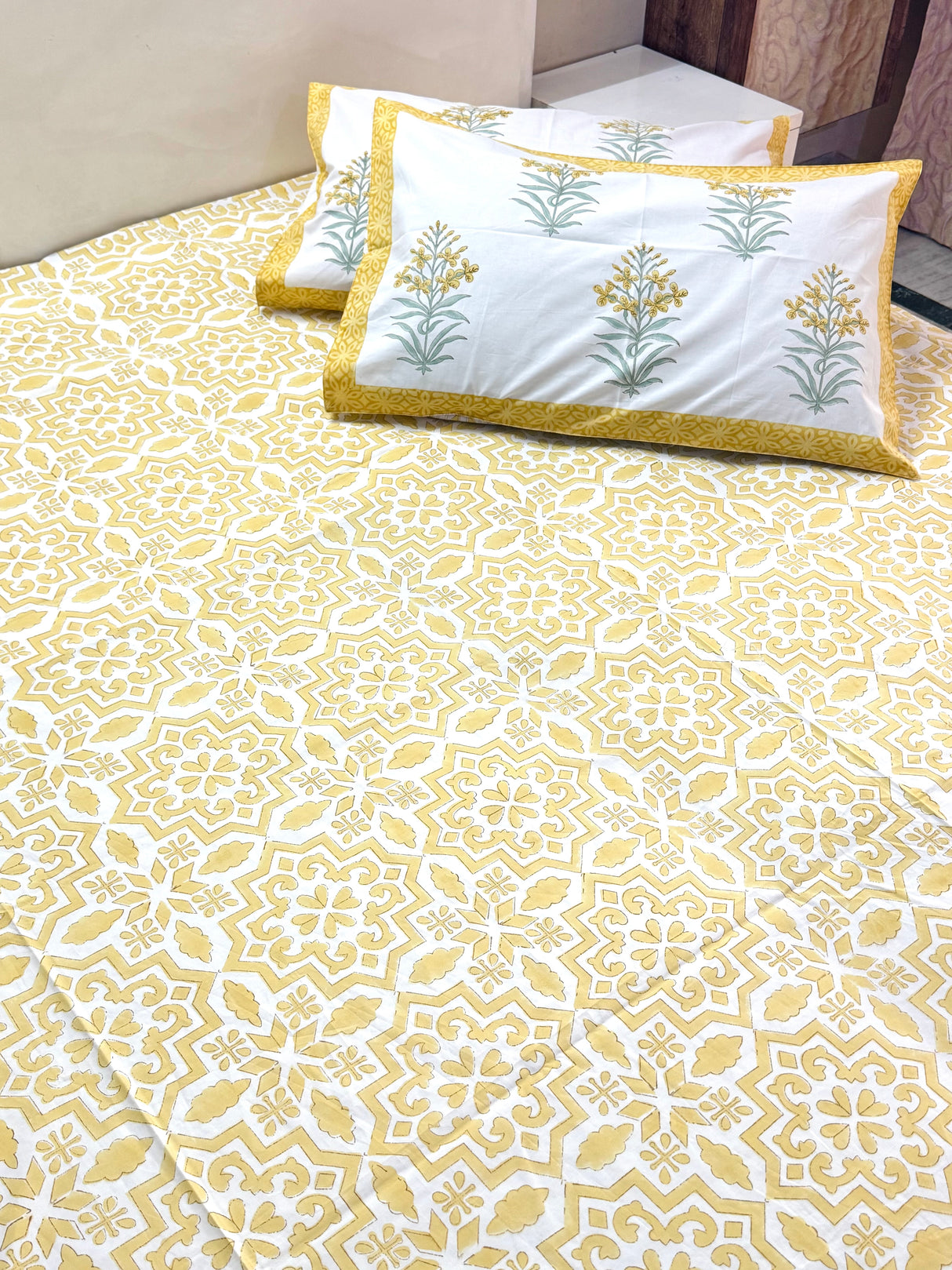 Blockprint Cotton Bedsheet