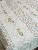 HandBlock Printed Mulmul Reversible Quilt