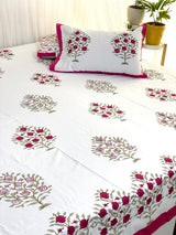 Blockprint Bedsheet & Quilt Set