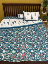 HandBlock Printed Mulmul Reversible Quilt