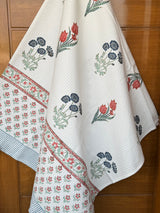 Pretty Jaipur Motifs Blockprint Cotton Towel – Waffle Weave