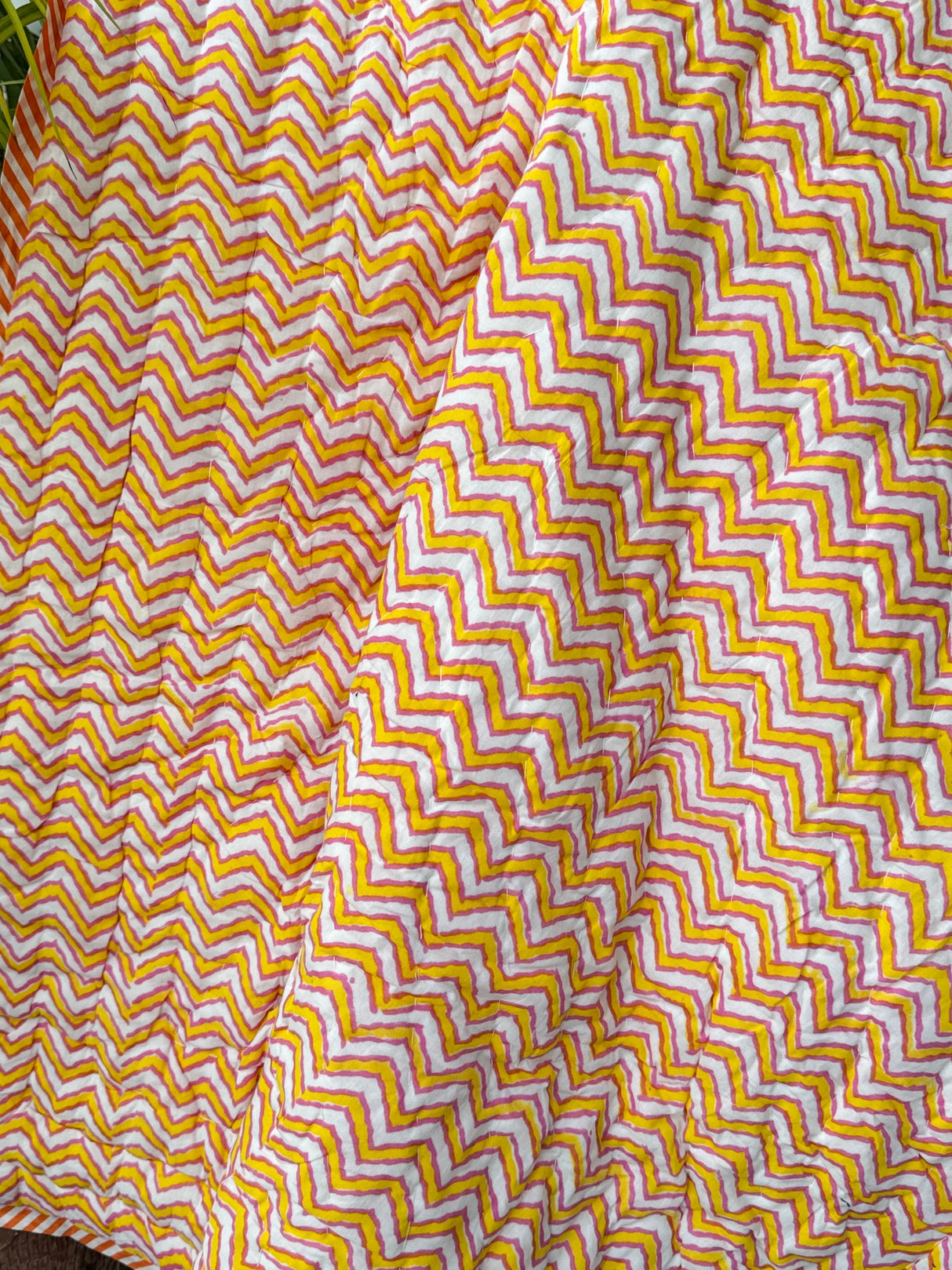 Hot Air Balloon Blockprint Kids Quilt