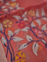 Floral Handloom Muslin Silk Jamdani Dupatta
