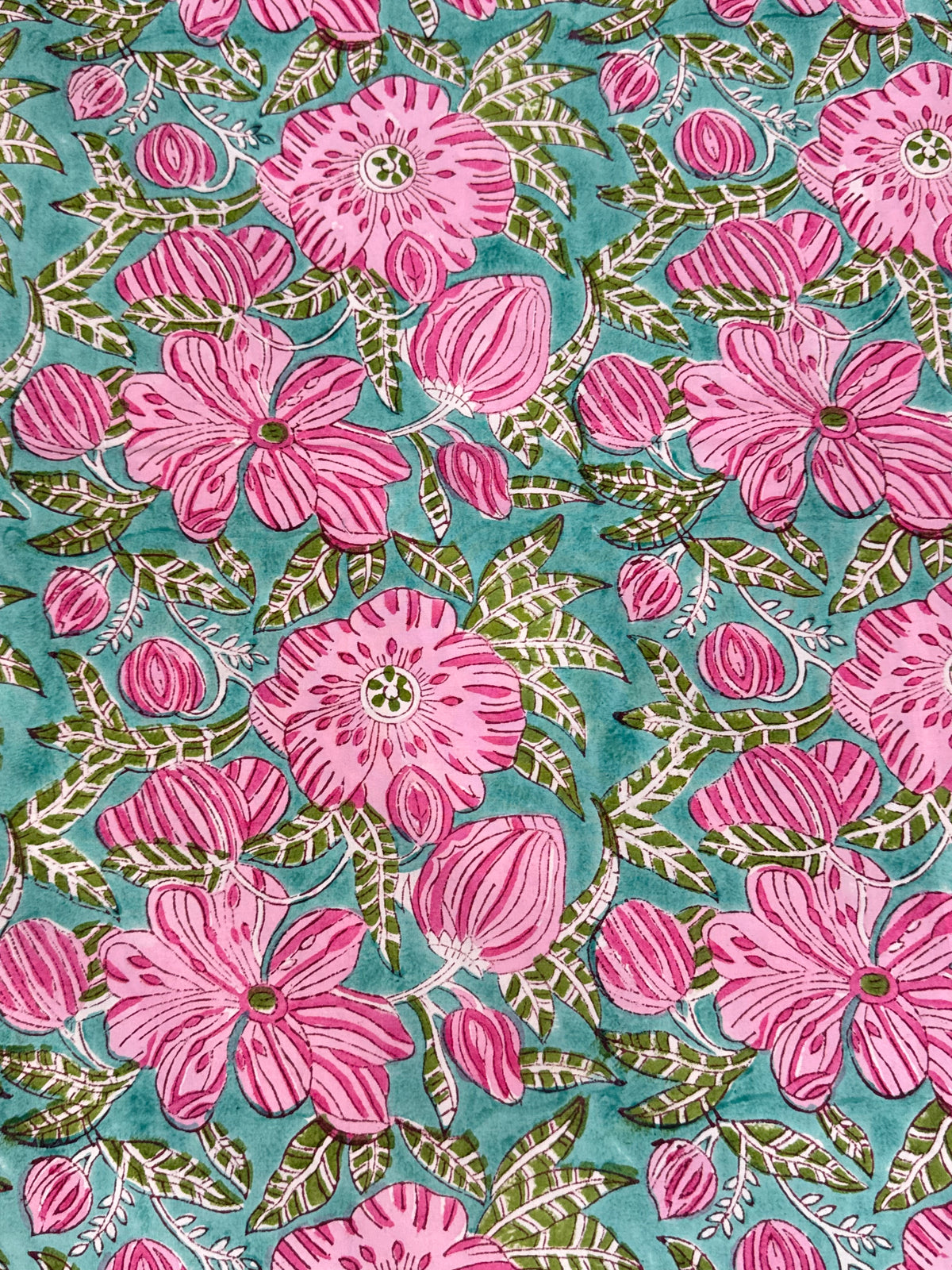 Floral block print bedsheet for festive gifting