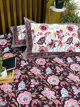 Hand block printed king size bedsheet in export quality cotton for retail and bulk orders