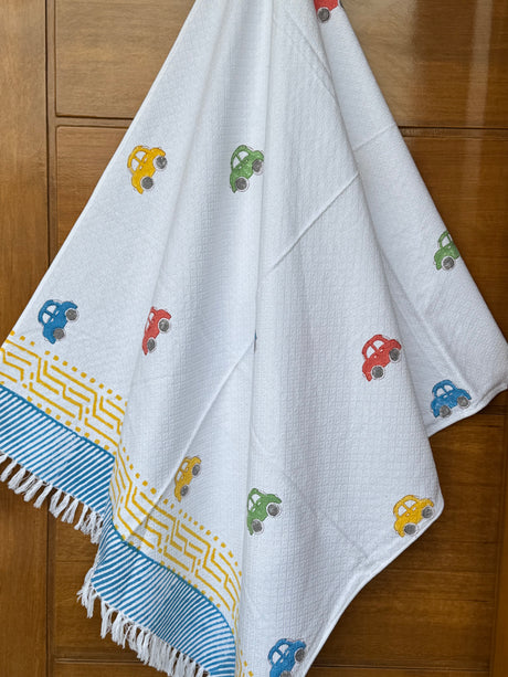 Kids Vehicle Towel – Quick-Dry, Ideal Playdate Gift