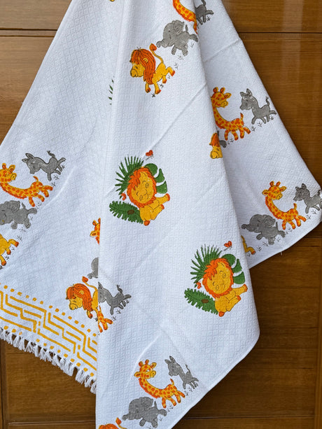 Kids Jungle Safari Towel – Quick-Dry, Ideal Playdate Gift