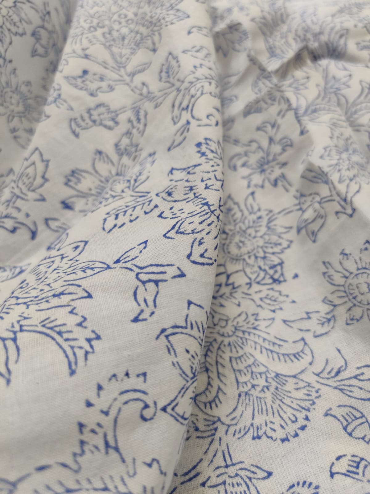 Handblock Printed Cotton Fabric (2.5 meters)