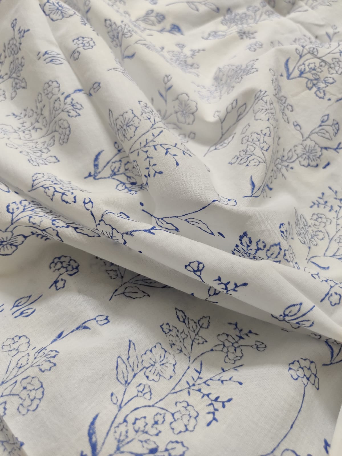 Handblock Printed Cotton Fabric (2.5 meters)