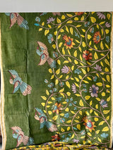Handloom Chanderi Cotton Silk Kalamkari Saree