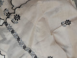 Chanderi Hand Embroidered Fabric Set