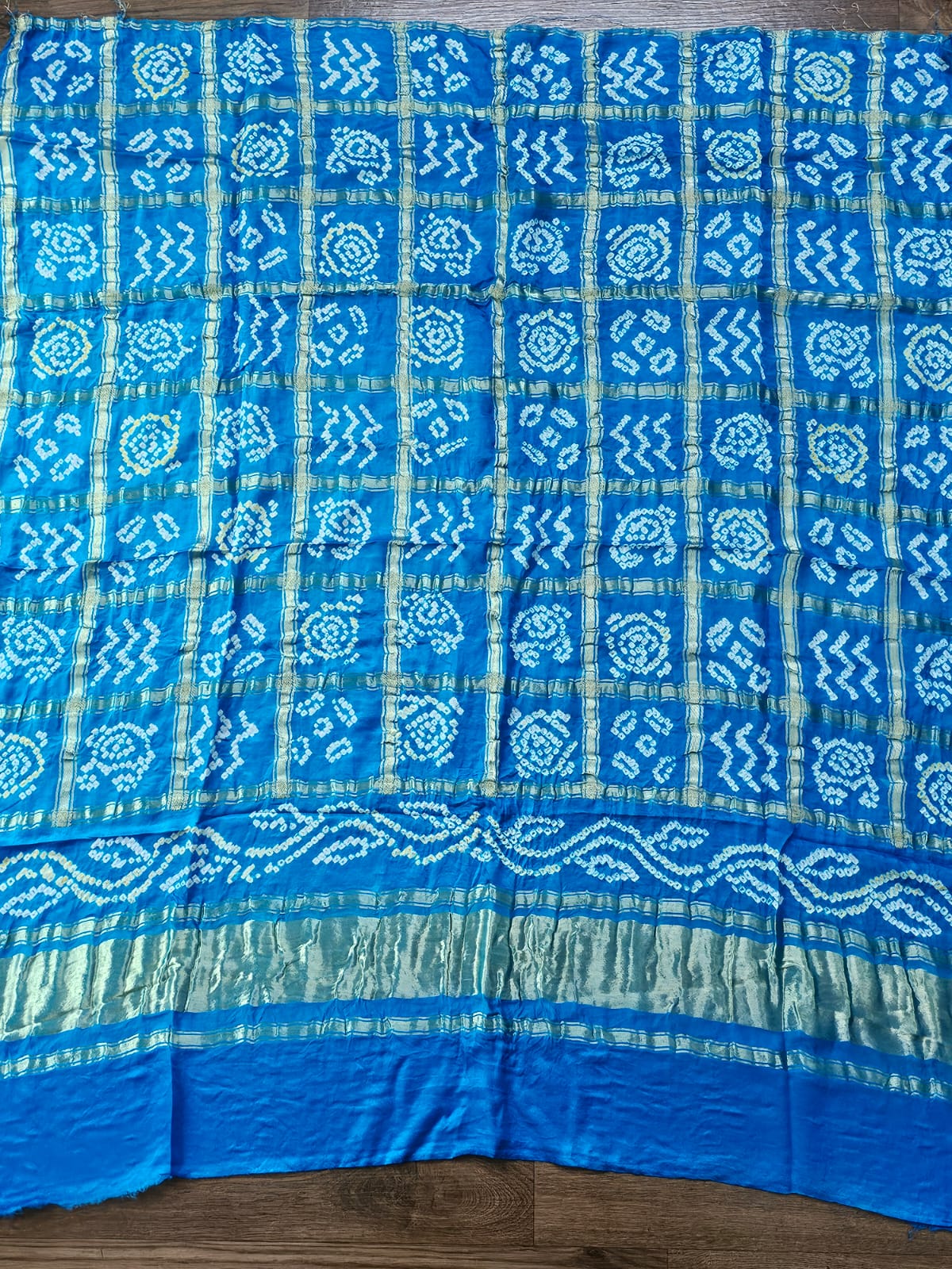 Pure Gajji Bandhani Blouse Fabric