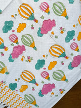 Pretty Sky Balloon Kids Towel Cotton Jacquard Weave