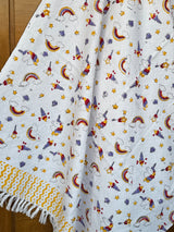 Rainbow & Unicorn Theme Kids Towel Cotton Jacquard Weave