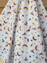 Rainbow & Unicorn Theme Kids Towel Cotton Jacquard Weave